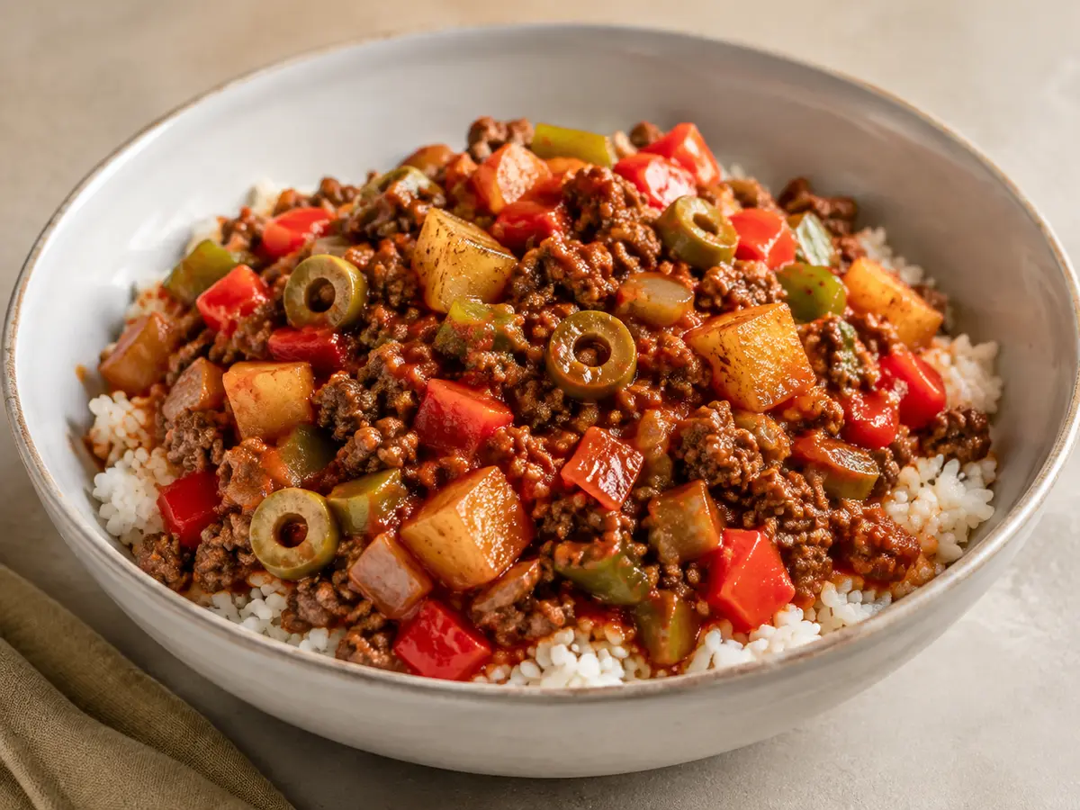 Beef Picadillo Bowls recipe