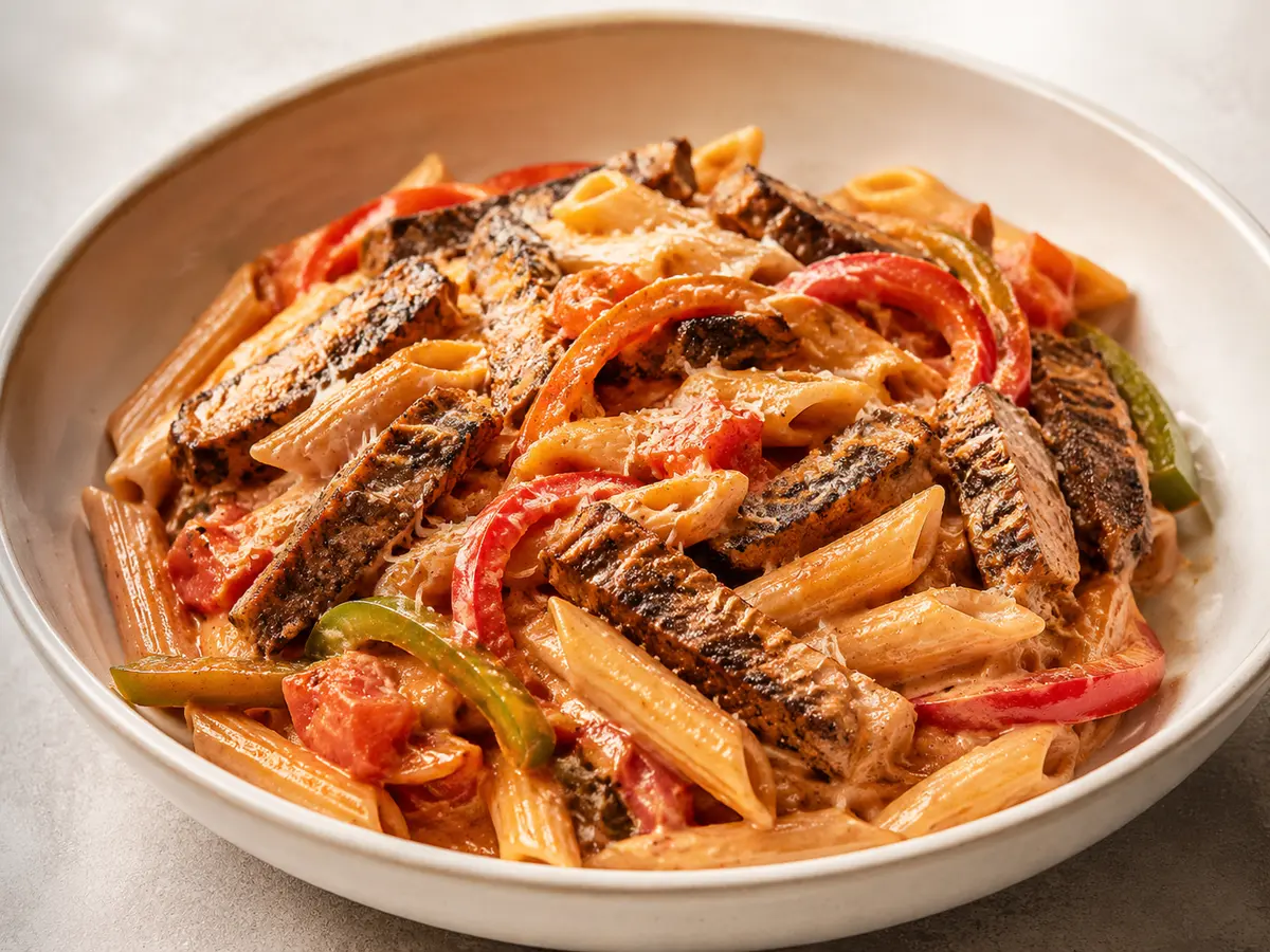 Blackened Beef Pasta recipe