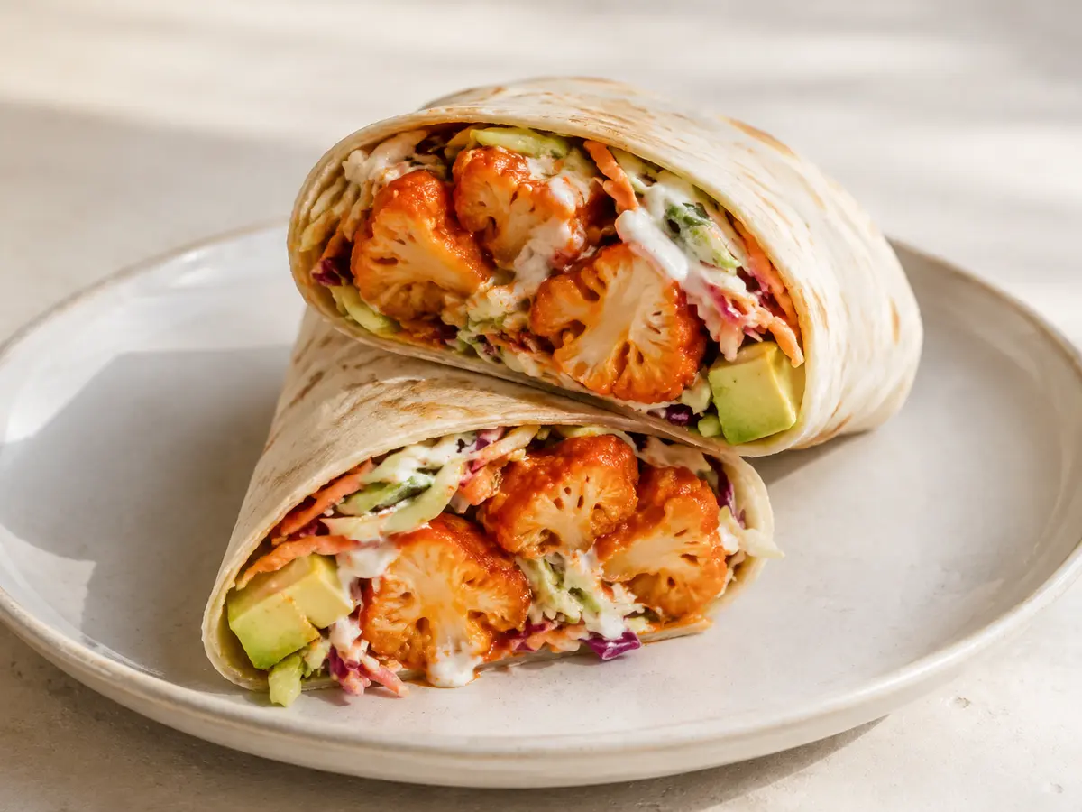 Buffalo Cauliflower Wraps recipe