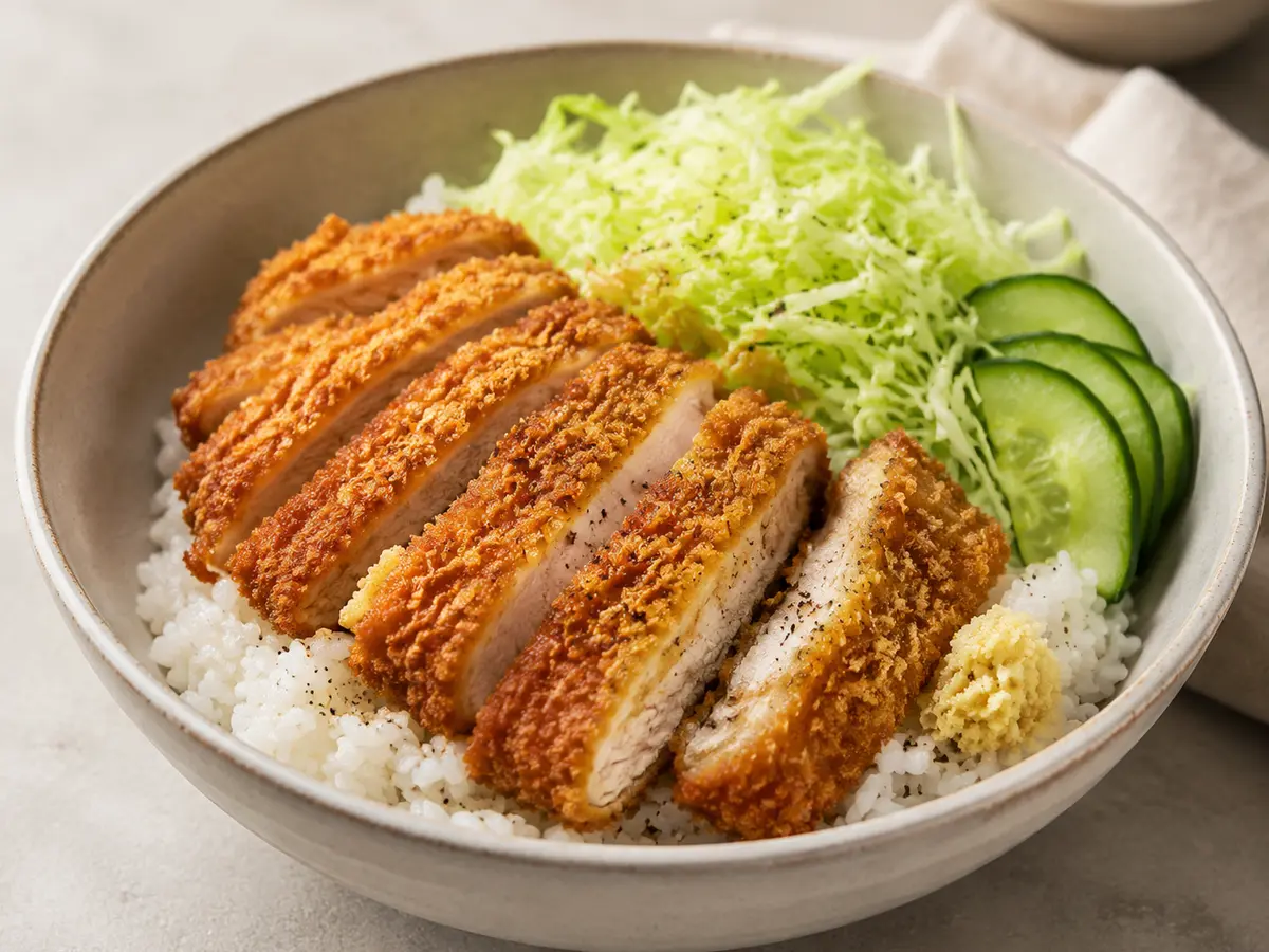 Chicken Katsu Rice Bowls recipe