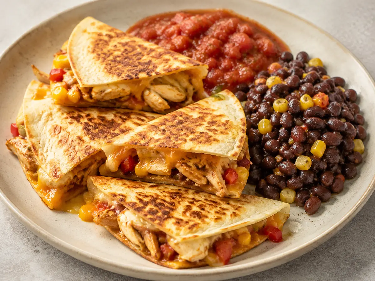Chicken Quesadilla Meal Prep recipe