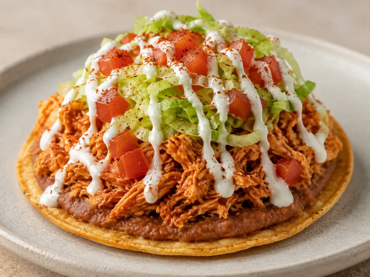 Chicken Tinga Tostadas recipe
