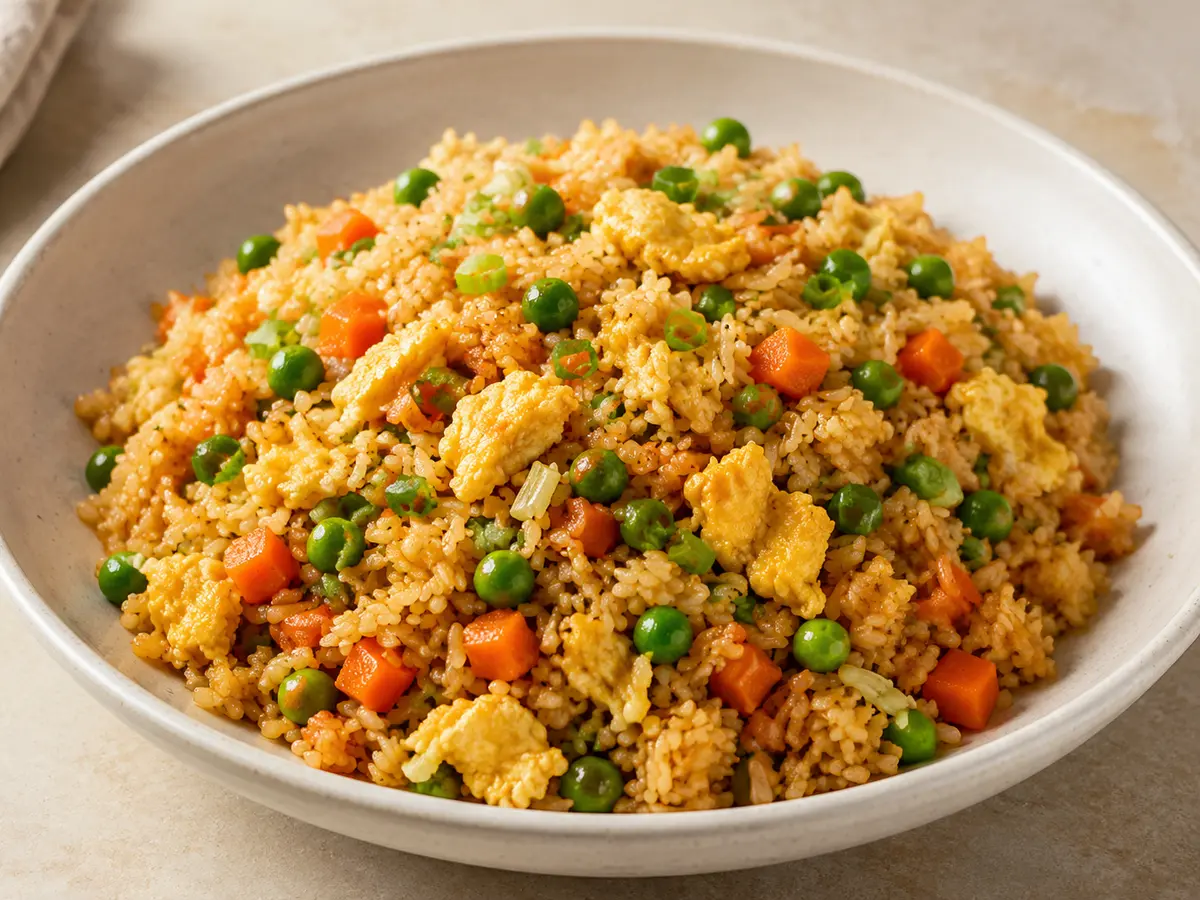 Egg Fried Rice with Vegetables recipe