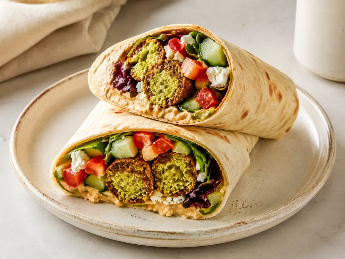 Falafel Hummus Wraps recipe