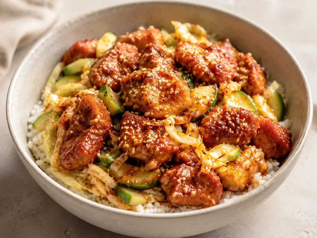 Gochujang Chicken Bowls recipe