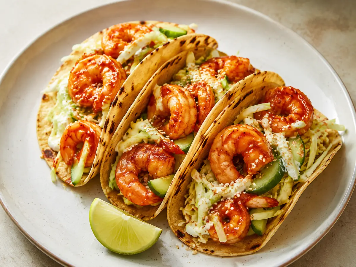 Gochujang Shrimp Tacos recipe