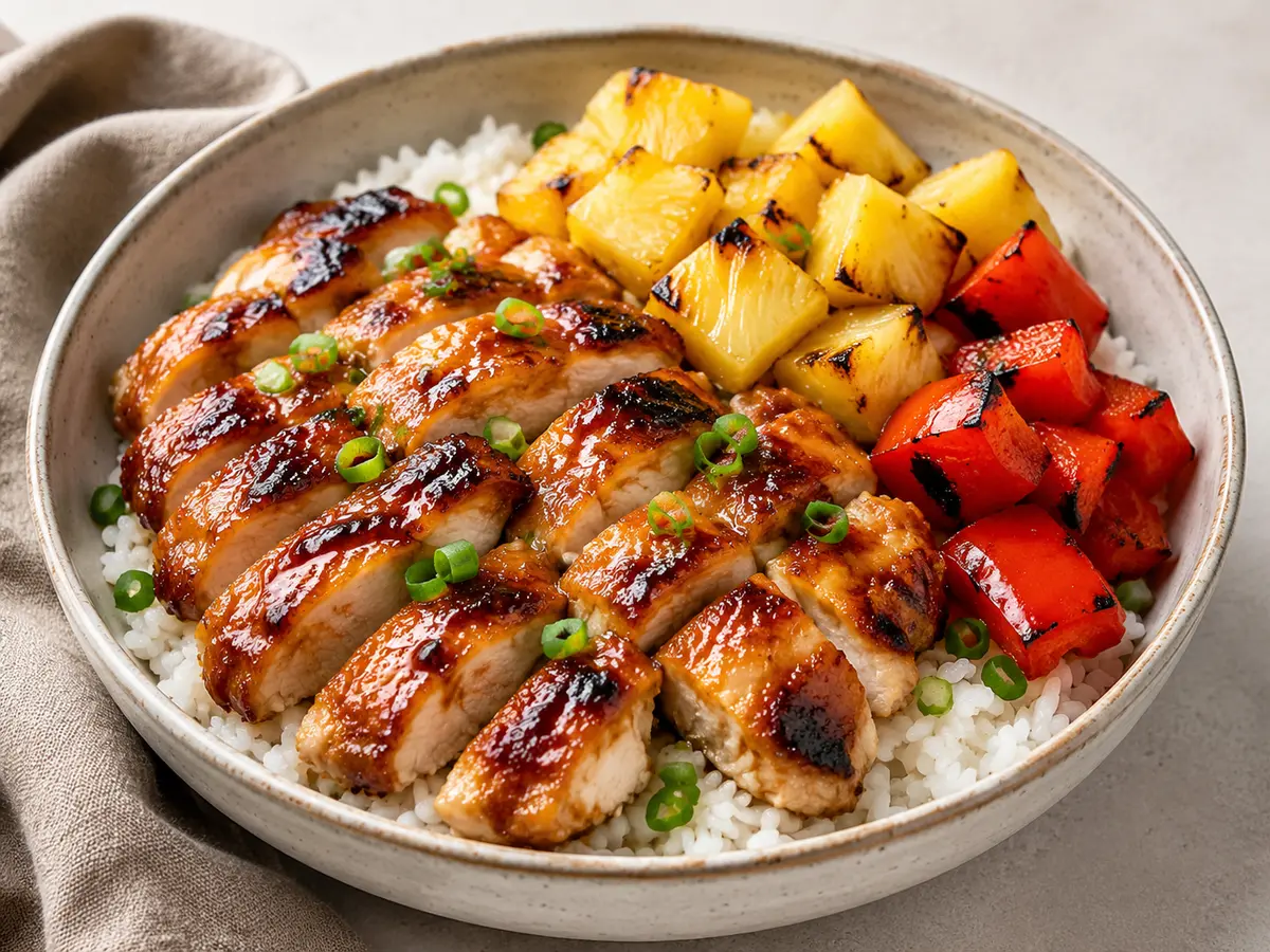Huli Huli Chicken Bowls recipe
