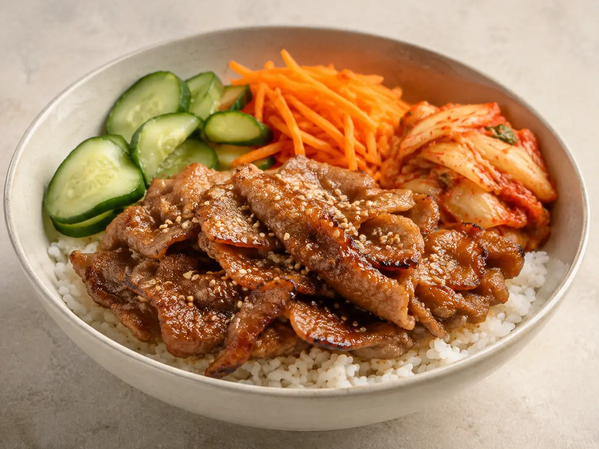 Korean BBQ Pork Bowls recipe