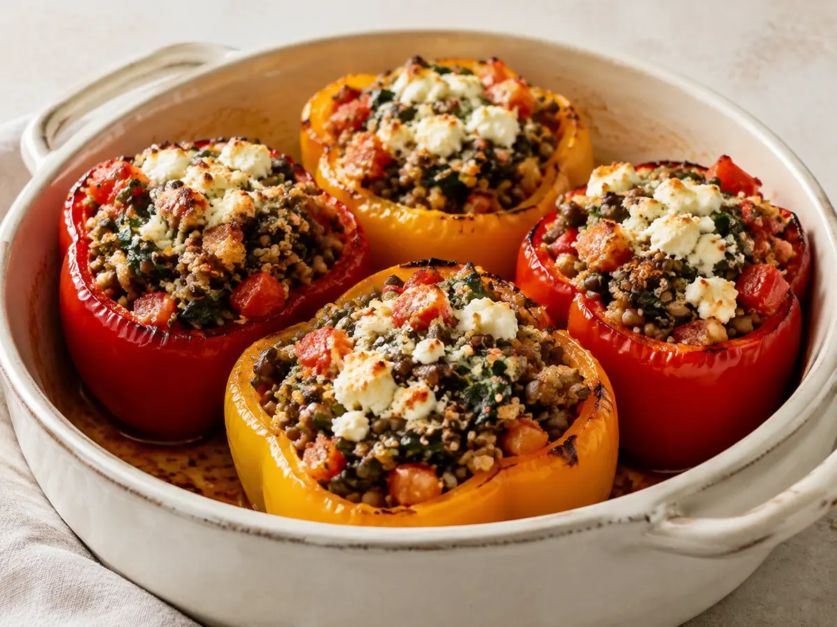 Lentil Stuffed Peppers recipe