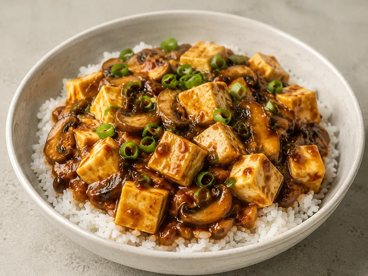 Mapo Tofu Inspired Bowls recipe