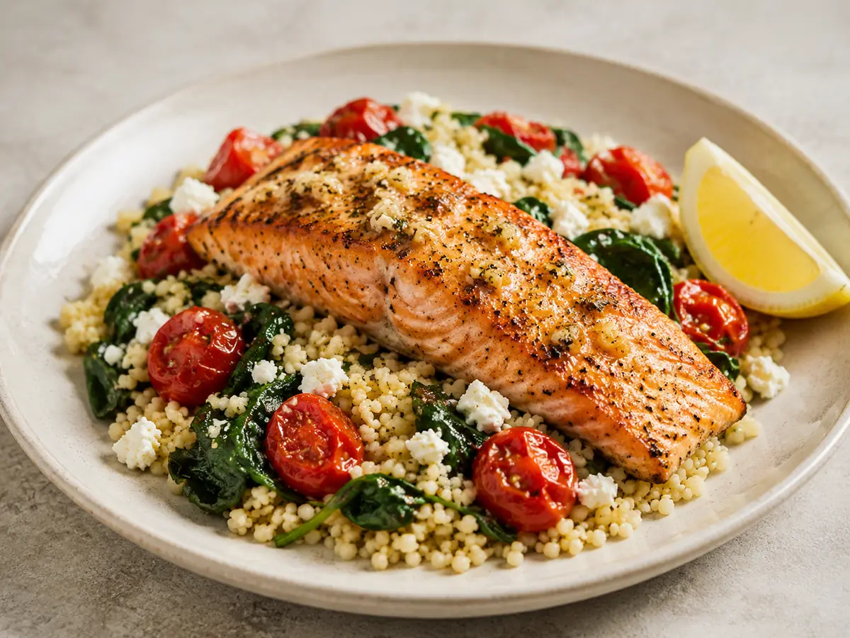 Mediterranean Garlic Salmon recipe