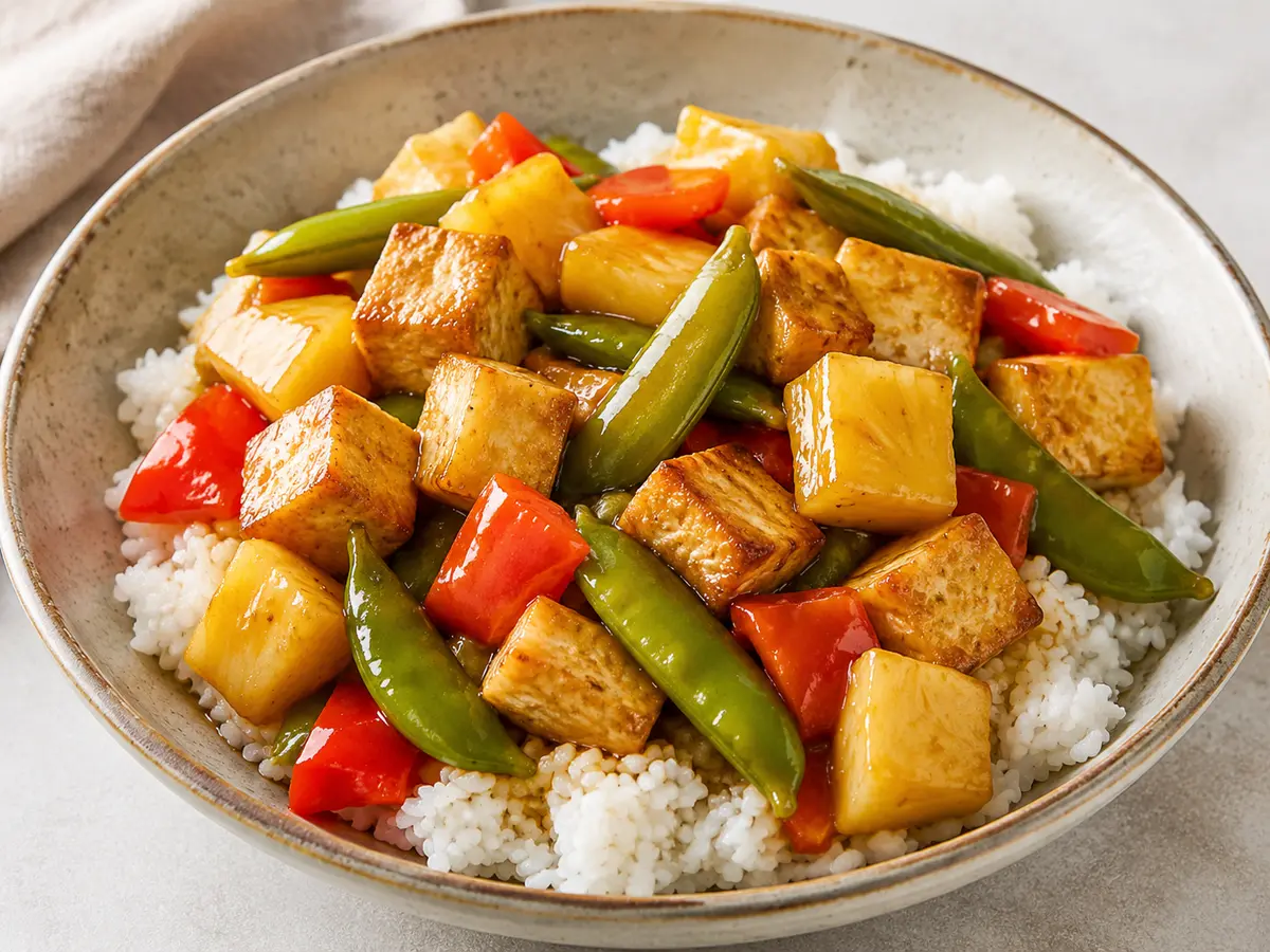 Pineapple Tofu Stir Fry recipe