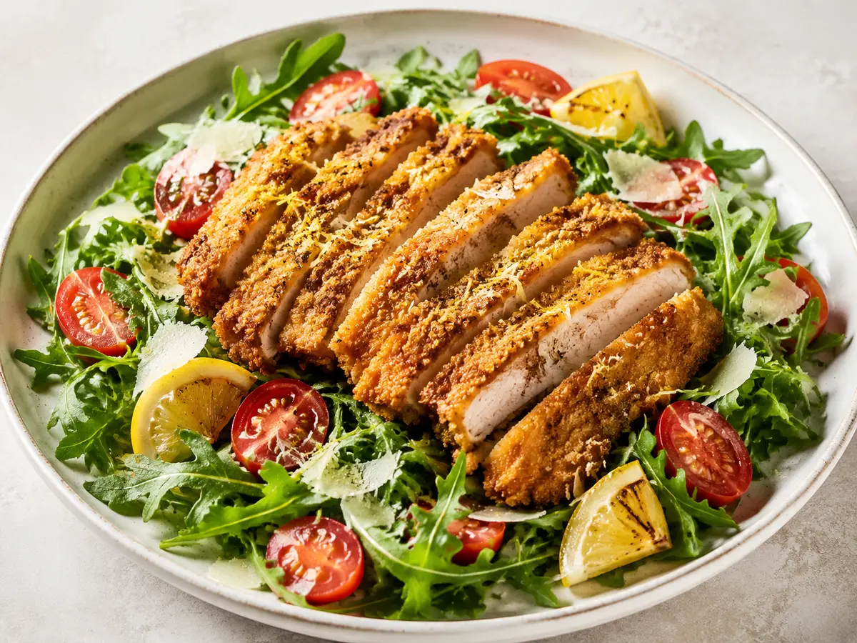 Pork Milanese Salad recipe