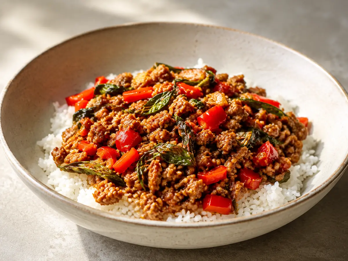 Pork Pad Kra Pao recipe