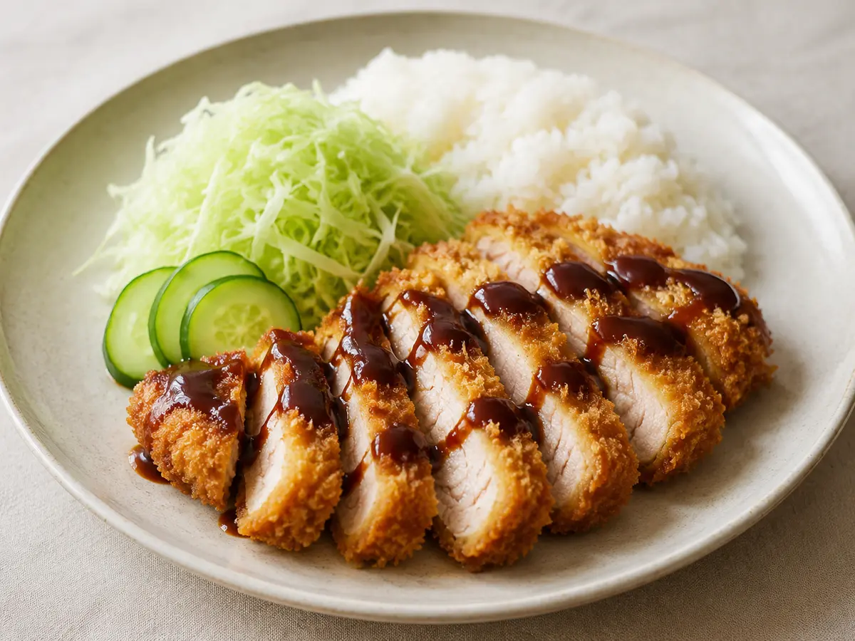Pork Tonkatsu Cabbage Salad recipe
