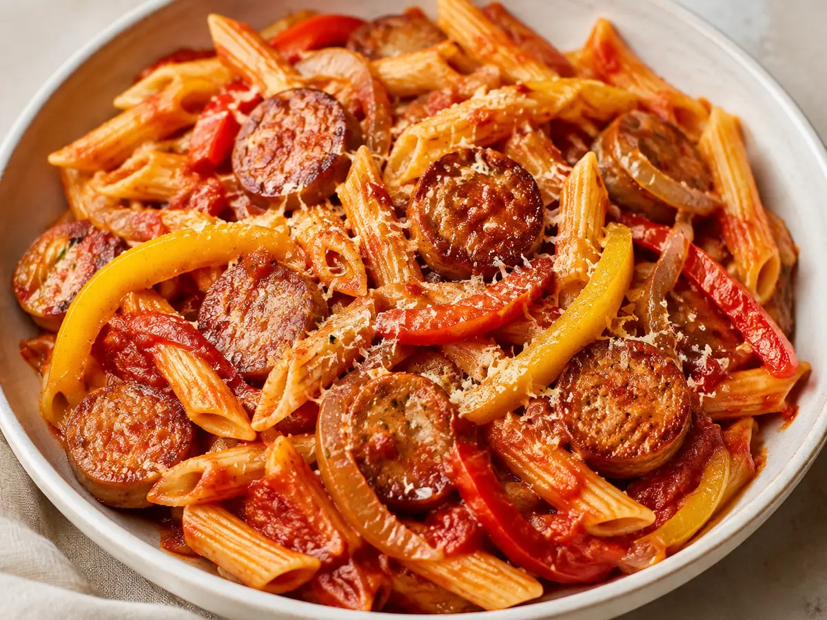 Sausage and Pepper Pasta recipe