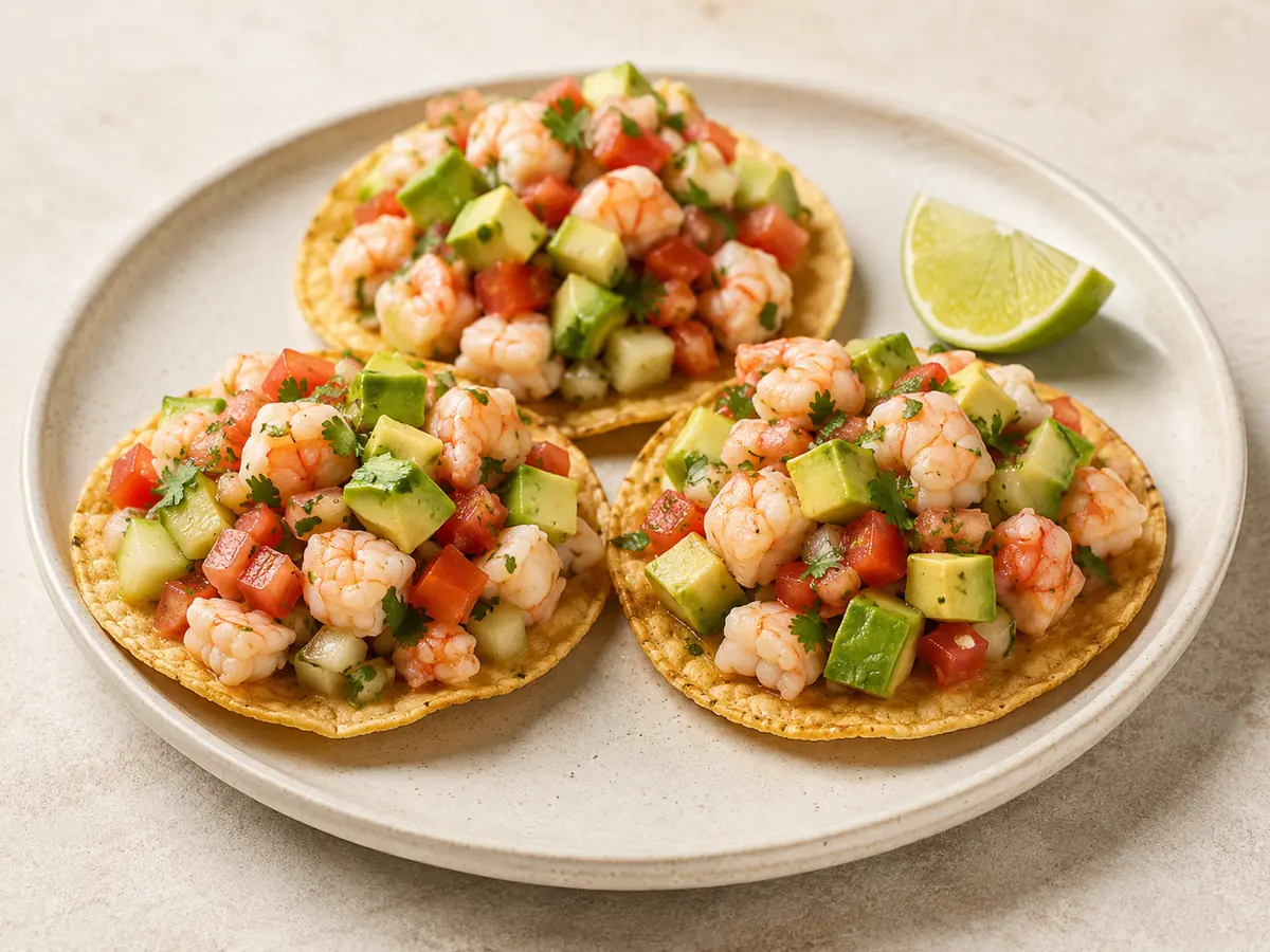 Shrimp Ceviche Tostadas recipe