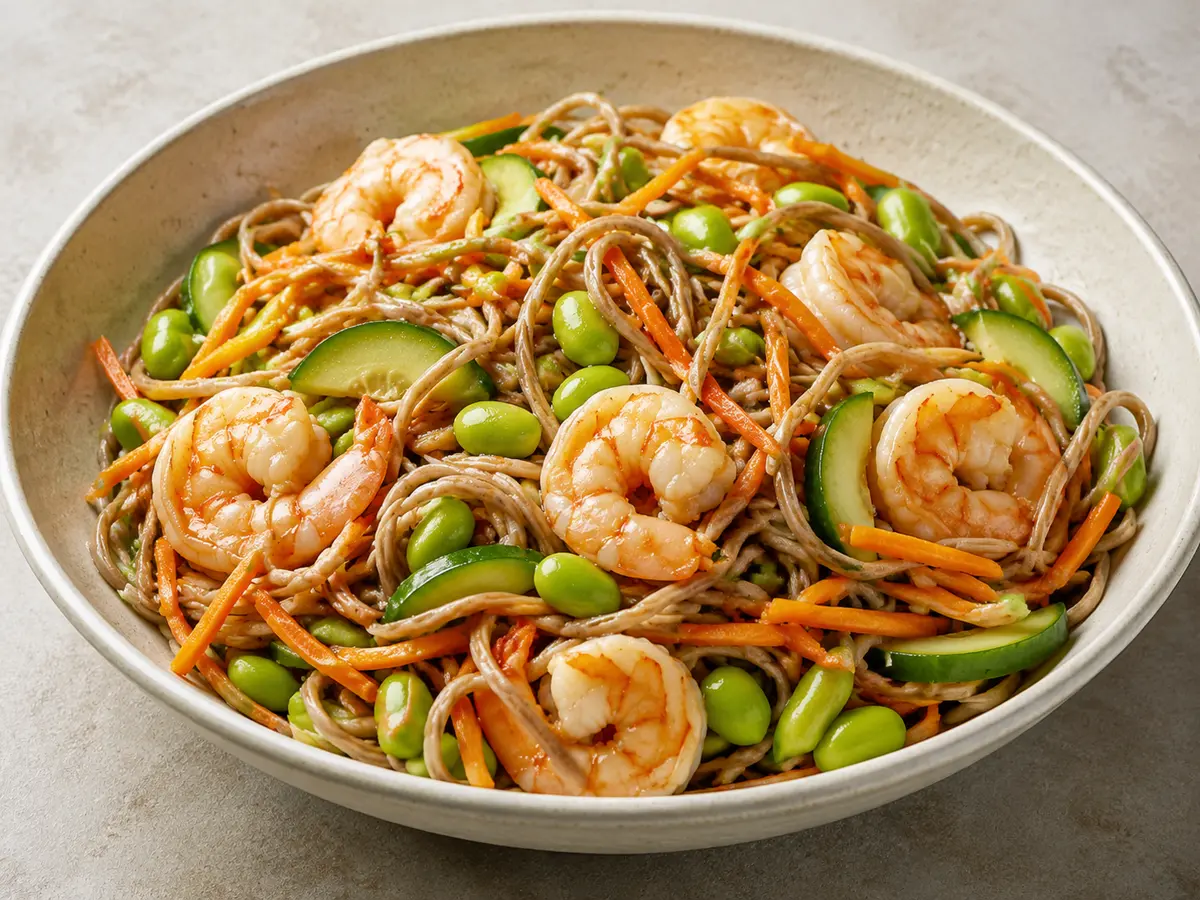 Shrimp Soba Noodle Salad recipe