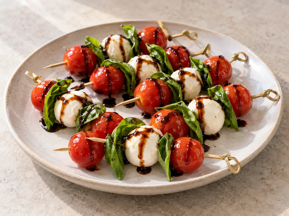 Caprese Snack Skewers recipe