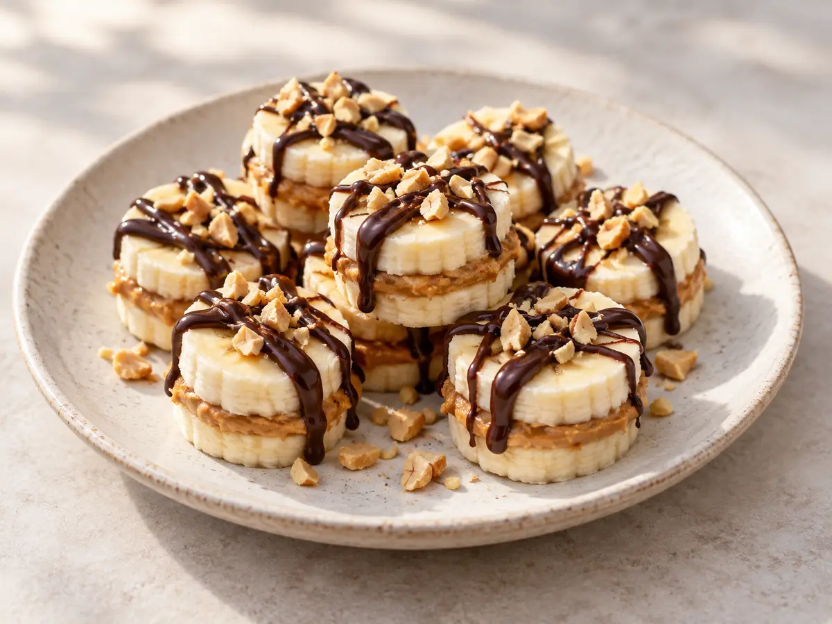 Chocolate Peanut Butter Banana Bites recipe