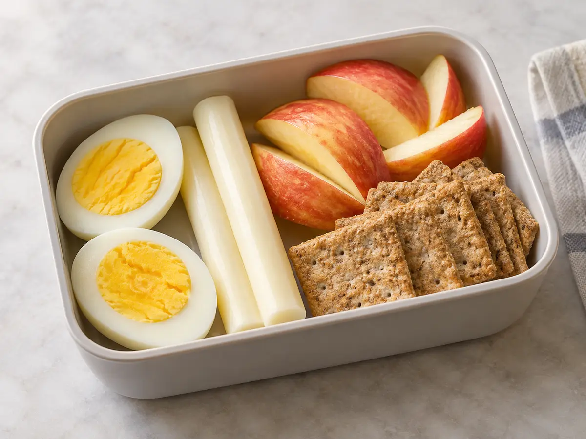 Egg and Cheese Snack Boxes recipe