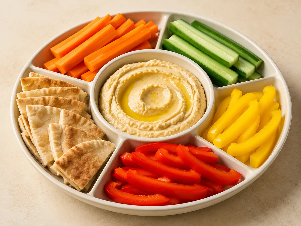 Hummus Veggie Snack Boxes recipe