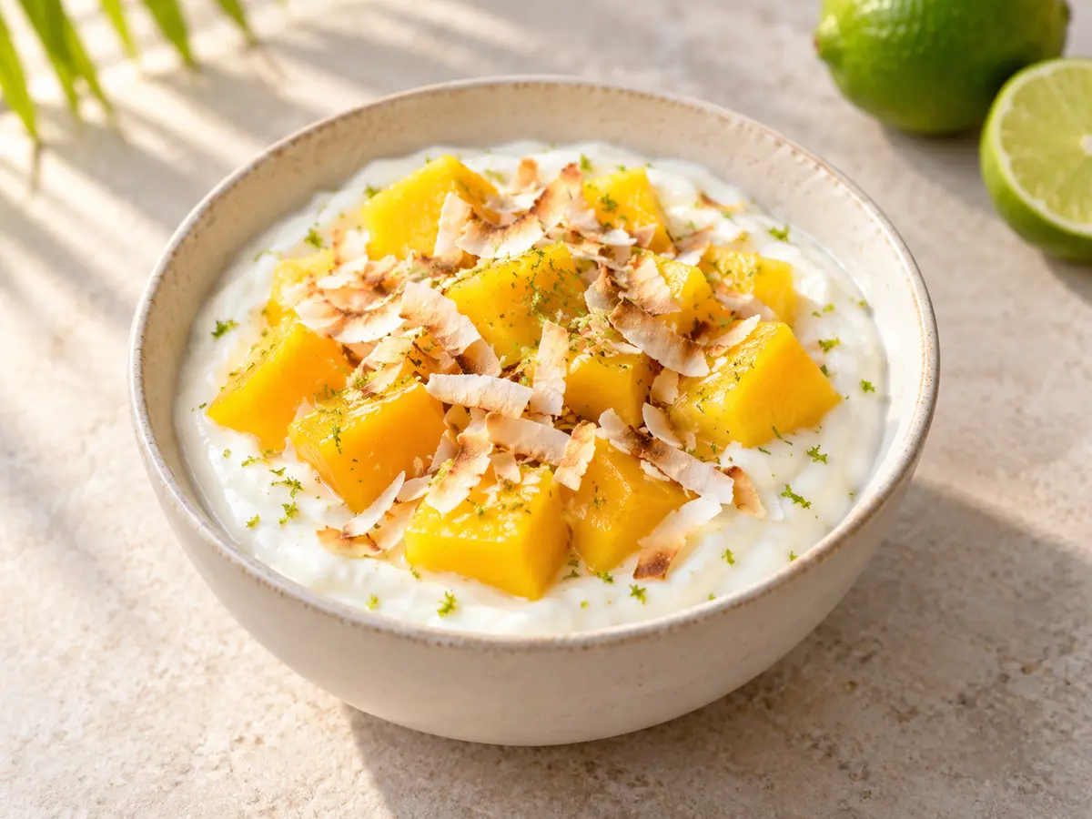 Mango Lime Yogurt Cups recipe