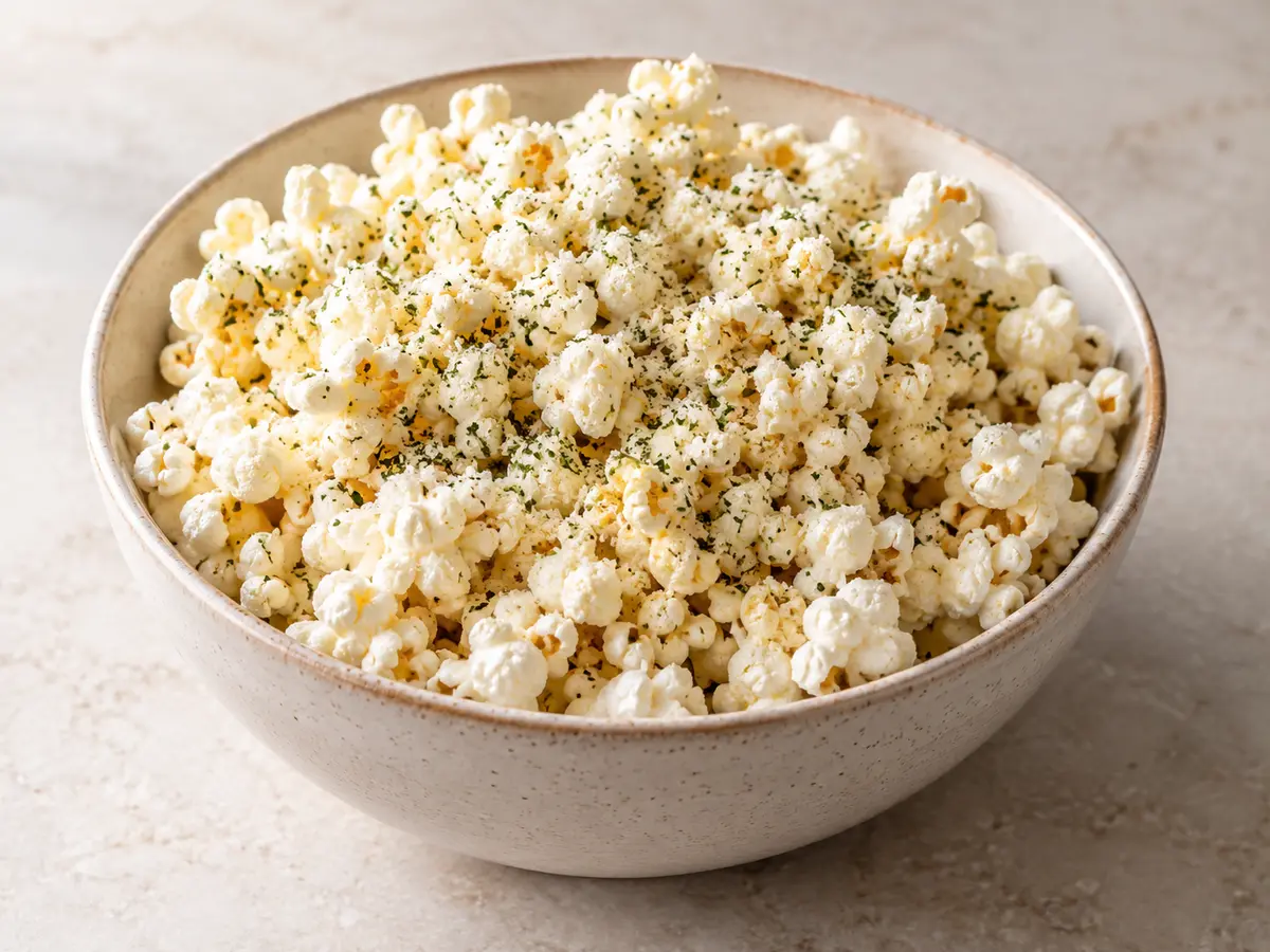 Parmesan Herb Popcorn recipe