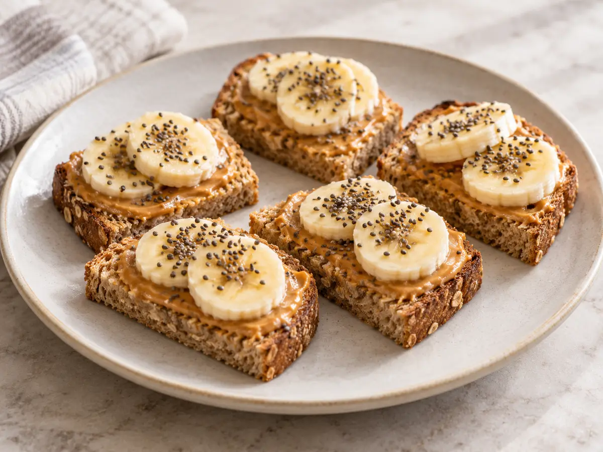Peanut Butter Banana Toast Bites recipe