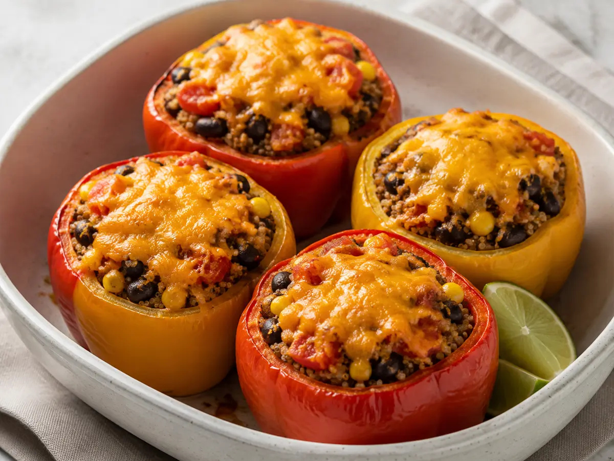 Southwest Quinoa Stuffed Peppers recipe