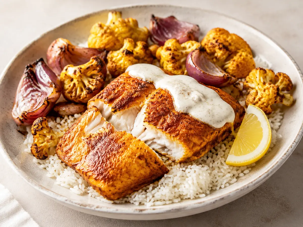 Tandoori Fish Sheet Pan recipe