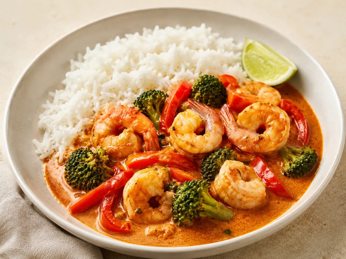 Thai Red Curry Shrimp recipe
