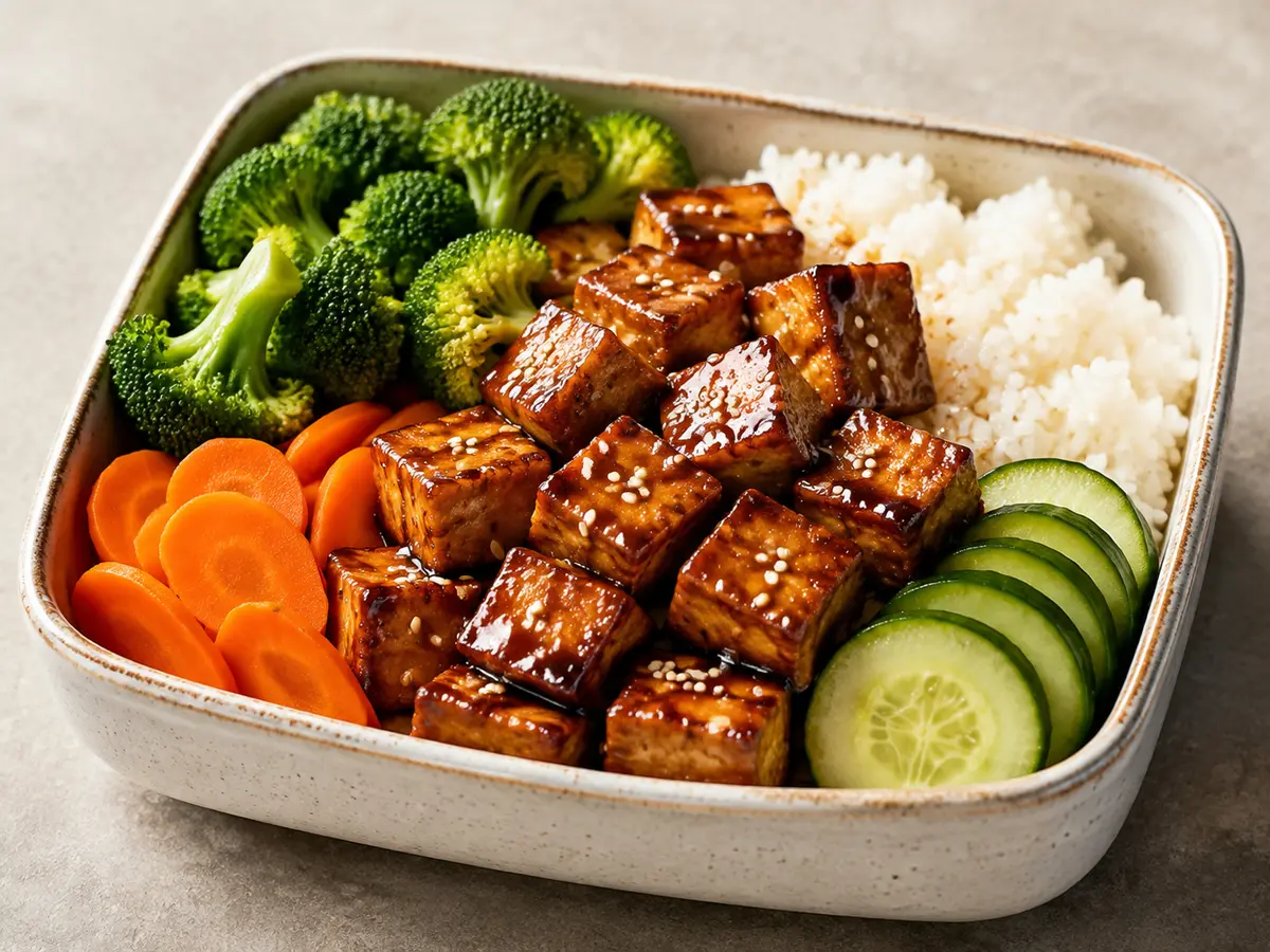 Tofu Teriyaki Bento recipe