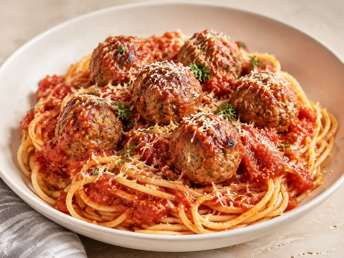 Turkey Meatballs and Spaghetti recipe